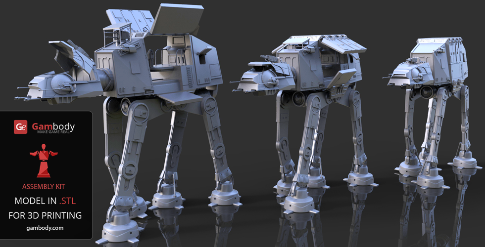 AT-AT Star Wars 3D Model 