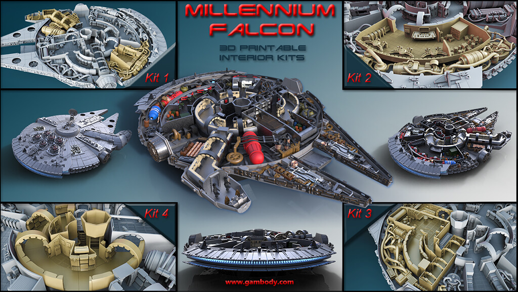 Millennium Falcon Interior Parts Kits