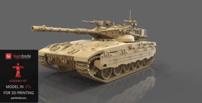 Merkava 3D Model is Added to Gambody’s Armoured Warfare Collectibles