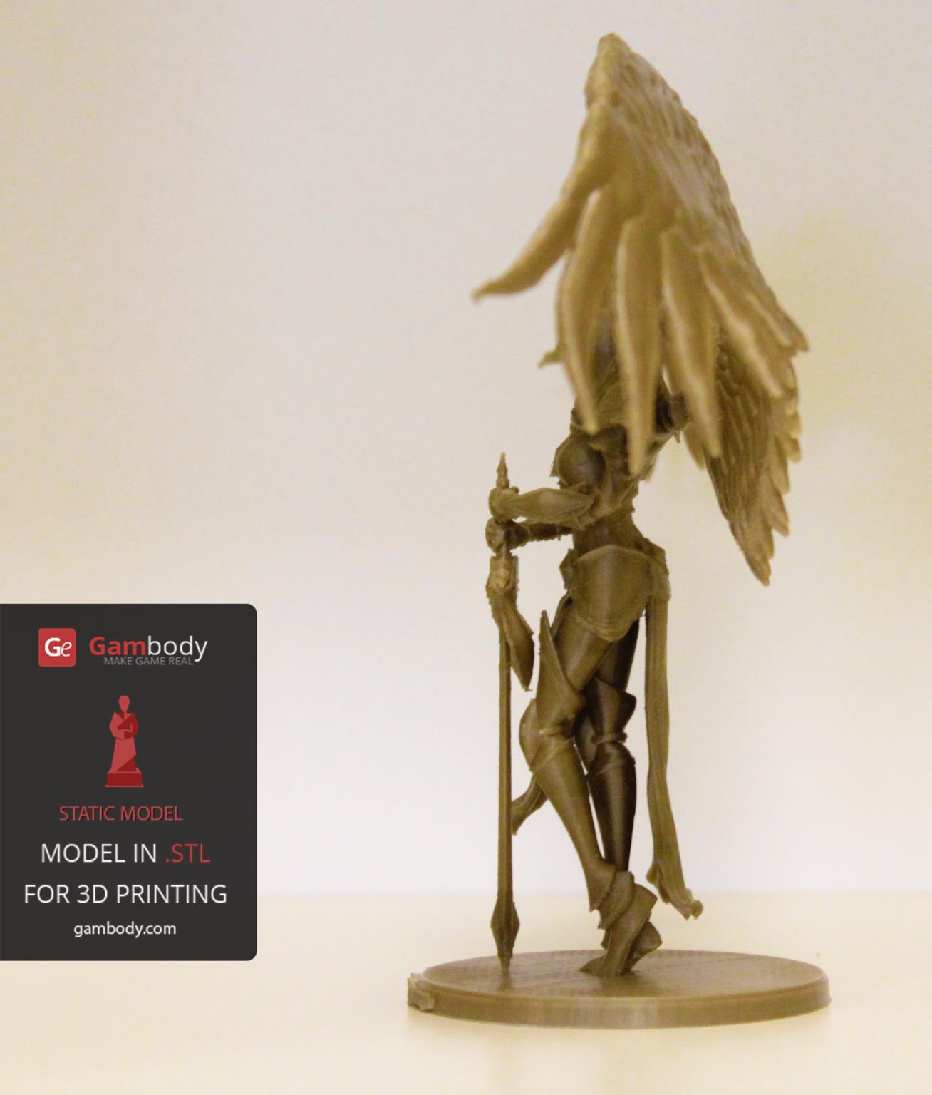 Kayle 3D model side: wall thickness 