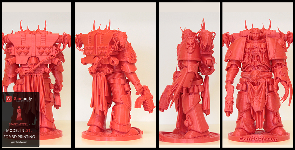 3D printer files of warhammer space marine model