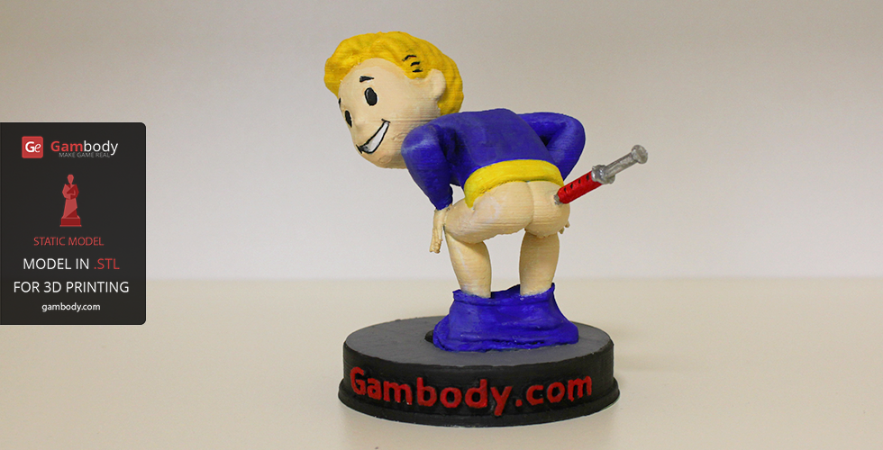 Fallout 3D video game figurine of Vault Boy