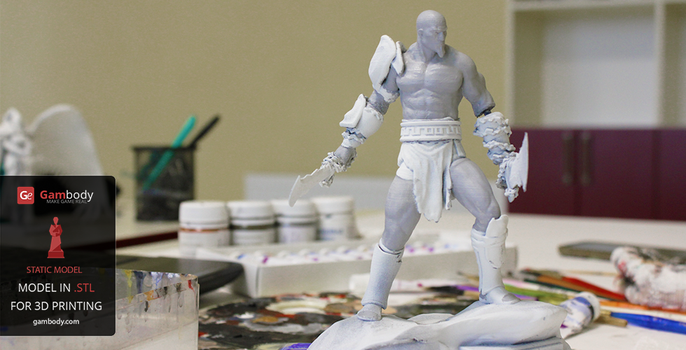 kratos - god of war 3d print model 3D Print Model in Man 3DExport