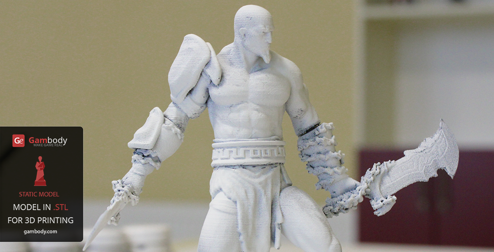 Kratos Standing V4 3D Printing Figurine God of War STL Files