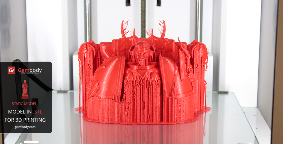 Warhammer 3D printed video game character