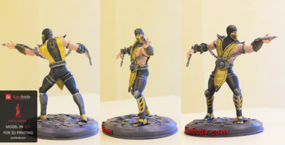 Painted MK Scorpion 3D Model – Press Release by Gambody
