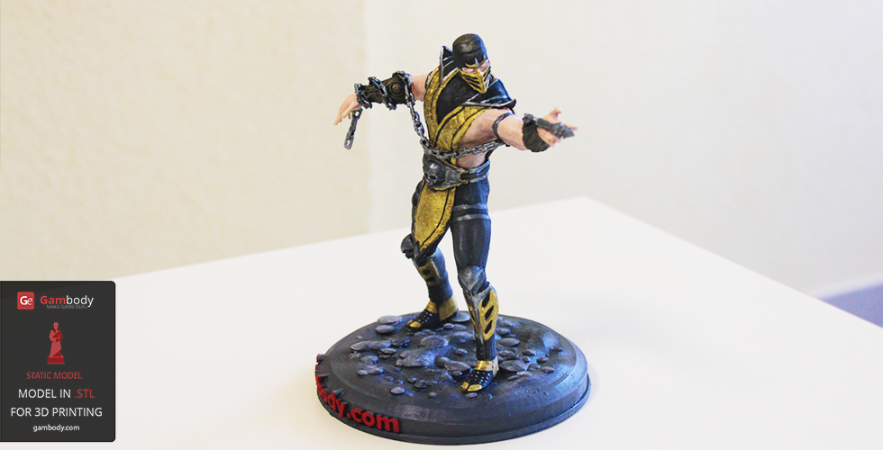 Painted MK Scorpion 3d model