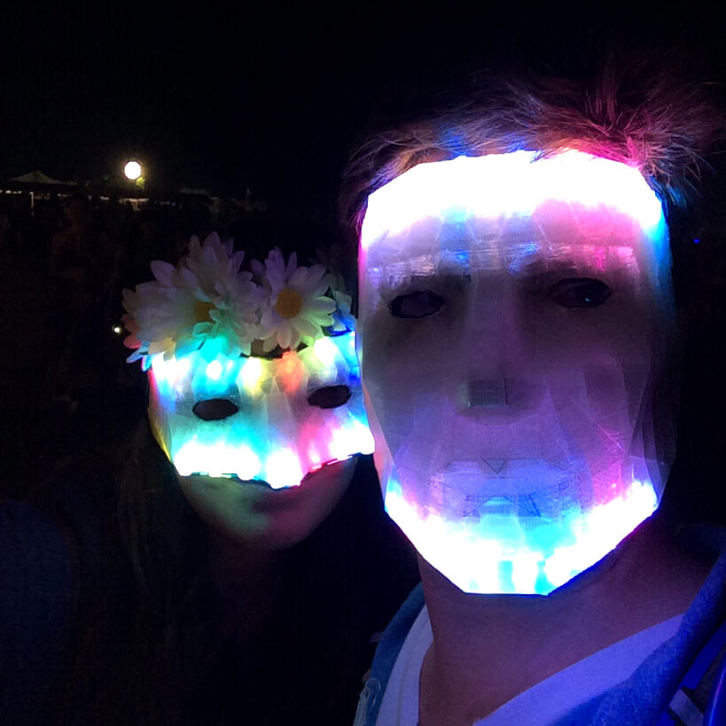 3D Printed LED Light Mask
