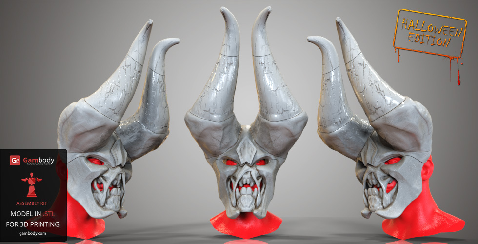 DOTA 2 Doom 3d printed mask