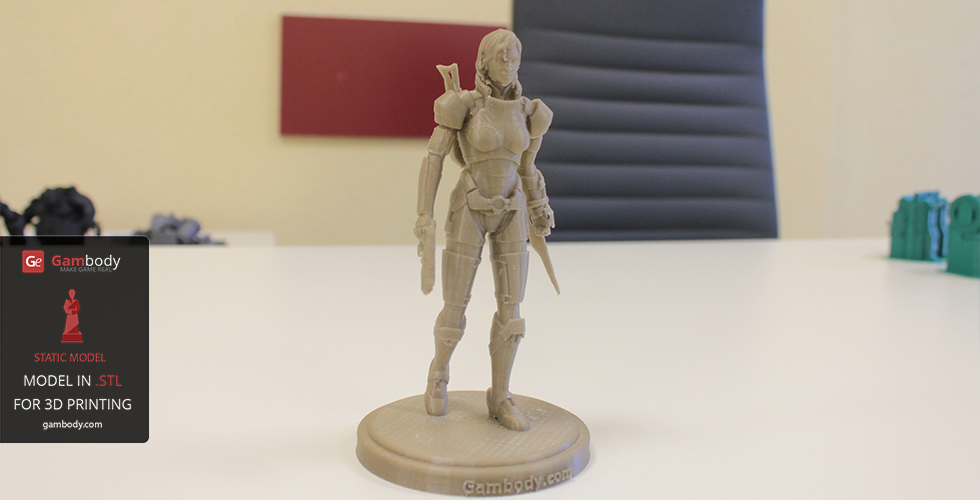 Mass Effect 3D models - Female Commander Shepard