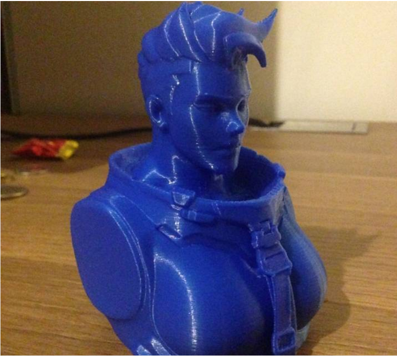 Overwatch Zarya 3D printed bust