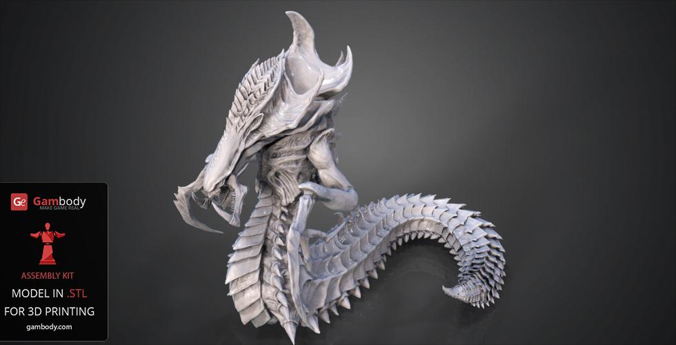 January Roundup: Hydralisk 3D model from Starcraft