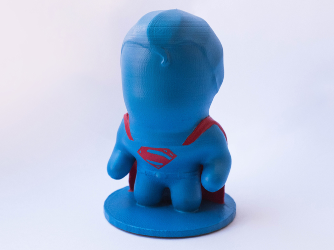 Mini Superman Figurine for 3D Printing