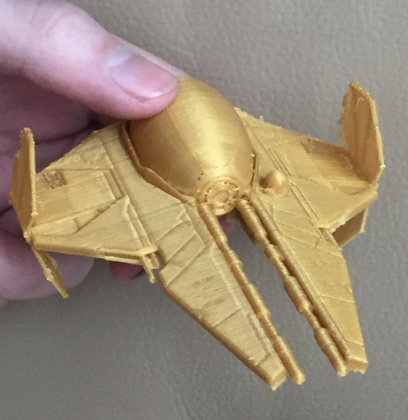 Jedi Interceptor - 3D printing spaceships
