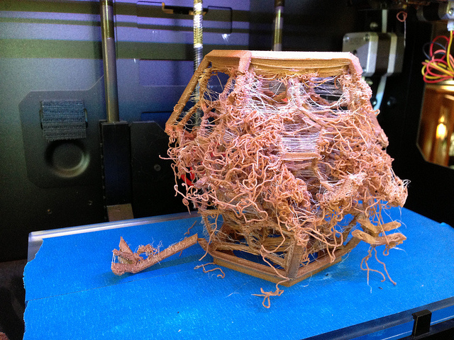 3D printer spaghetti mess
