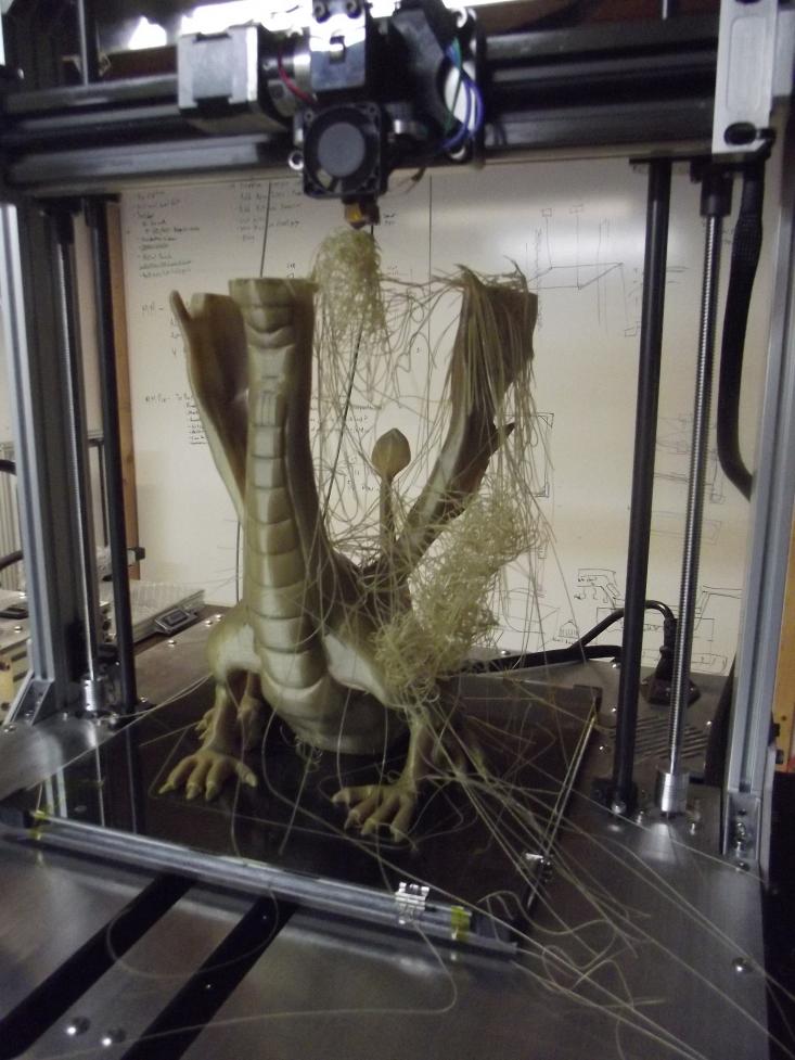 3D printed dragon fails