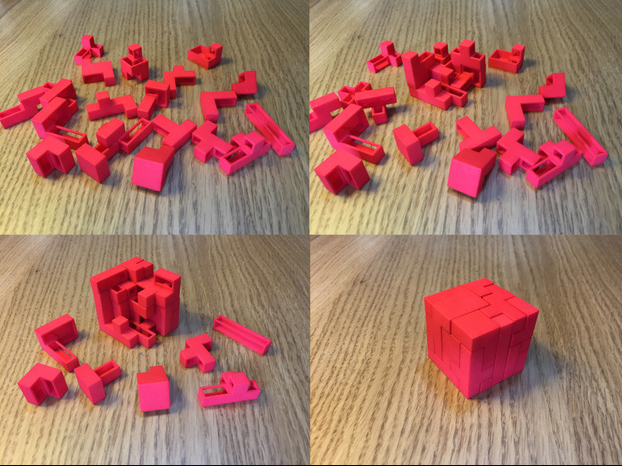 tetris 3d printed puzzle