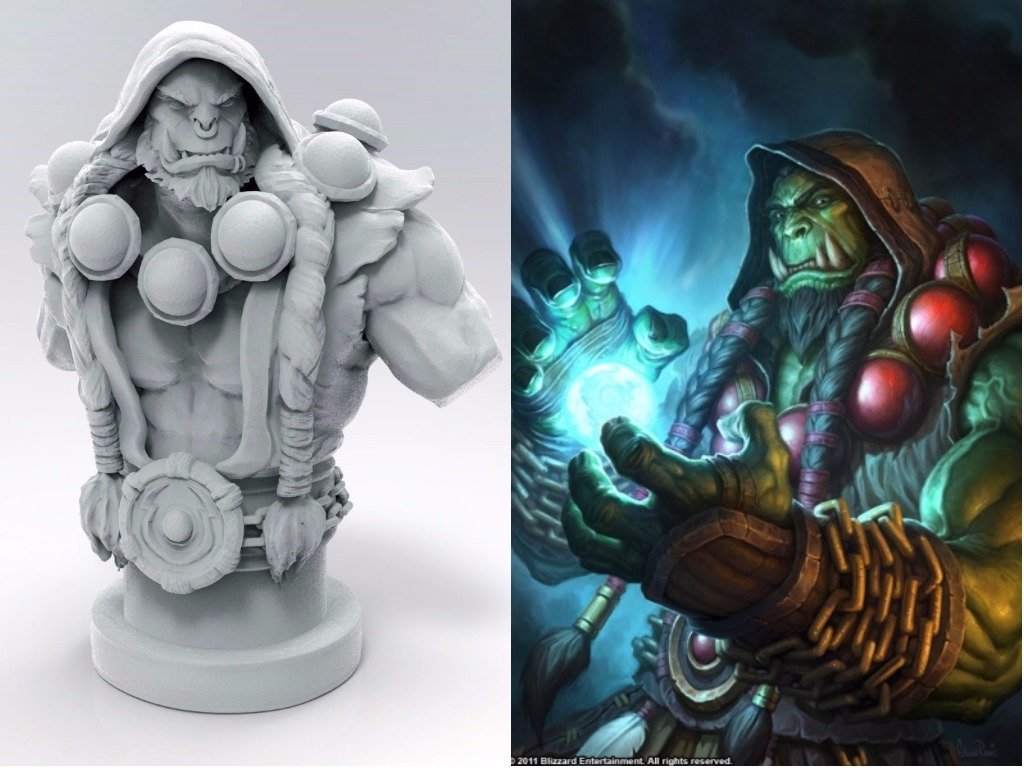 World of Warcraft miniature for 3D printing