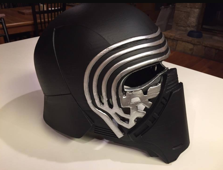 Kylo Ren 3D printing cosplay helmet