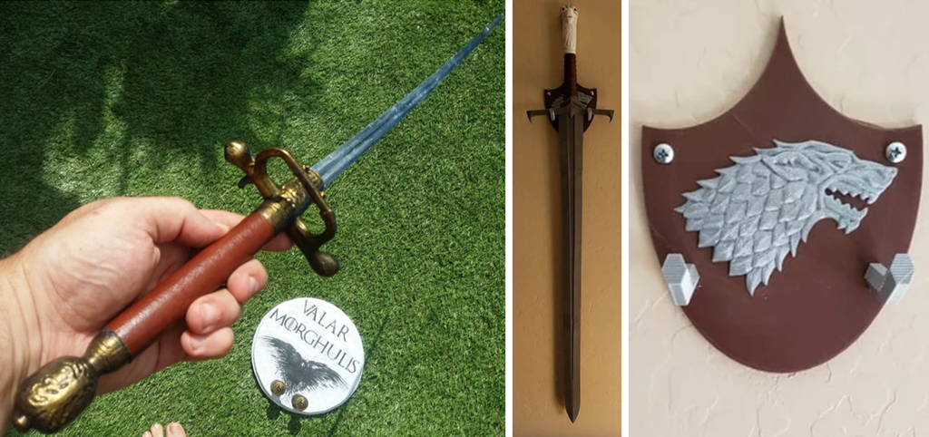 Game of Thrones swords for 3D printing