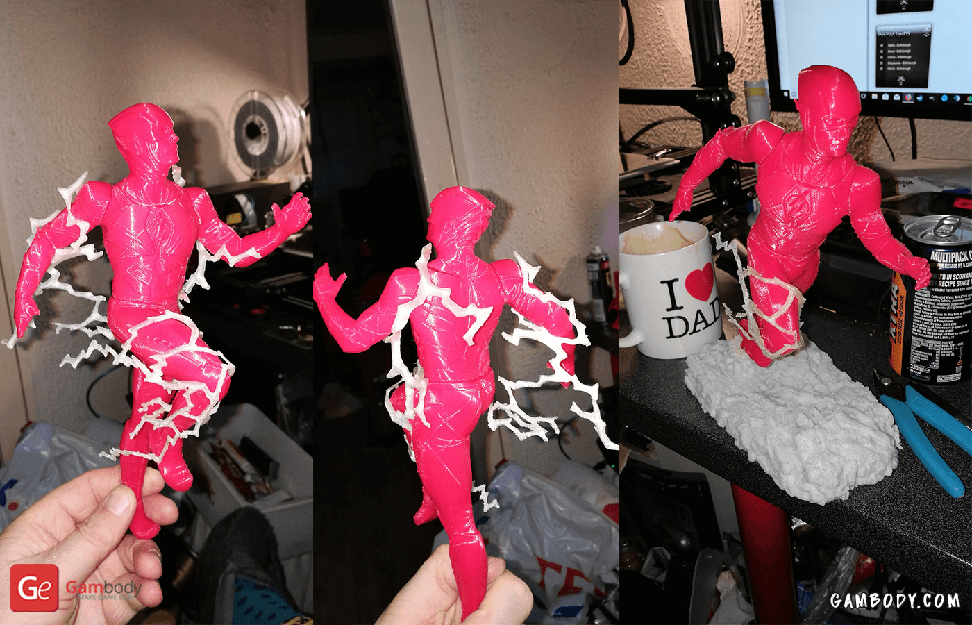 Flash 3D Printing Figurine