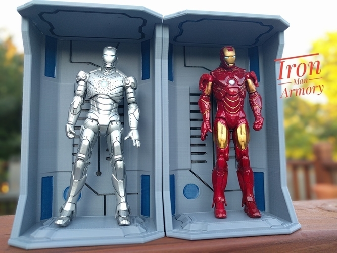 3d printed Iron Man Armory