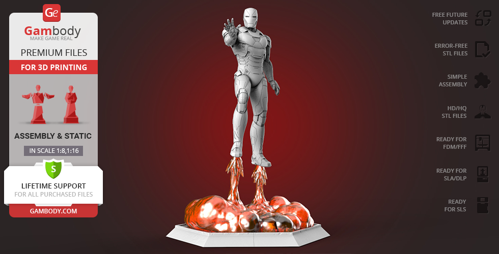 3D PRINTED iron-man-mark46