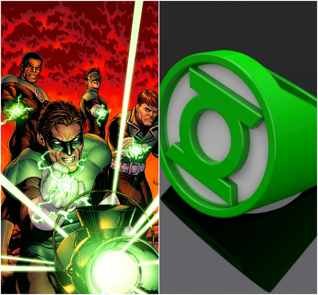 Green Lantern DC Comics 3D printing miniatures