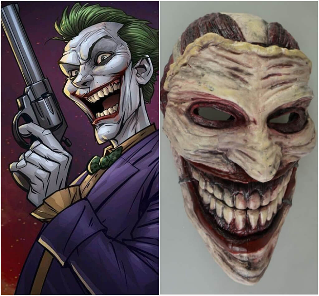 Joker DC Comics 3D printing miniatures mask