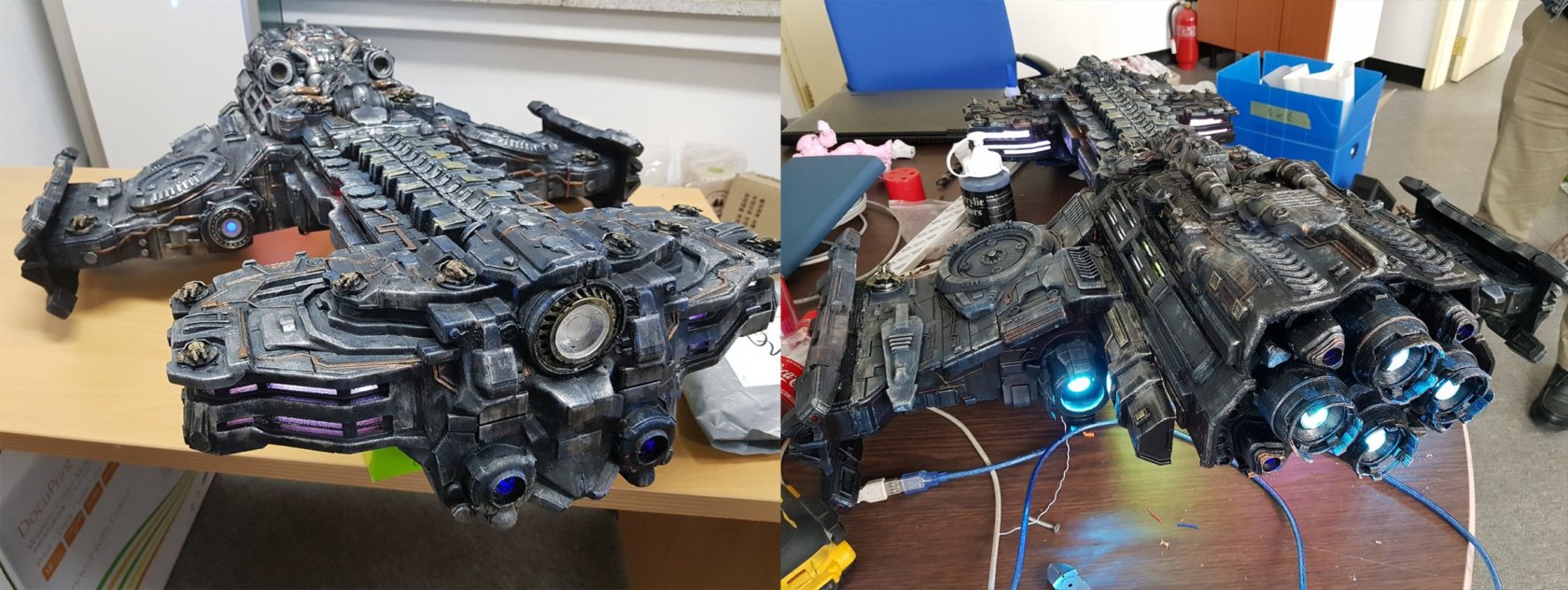 Meet the Maker of the 3D Printed Starcraft Battlecruiser