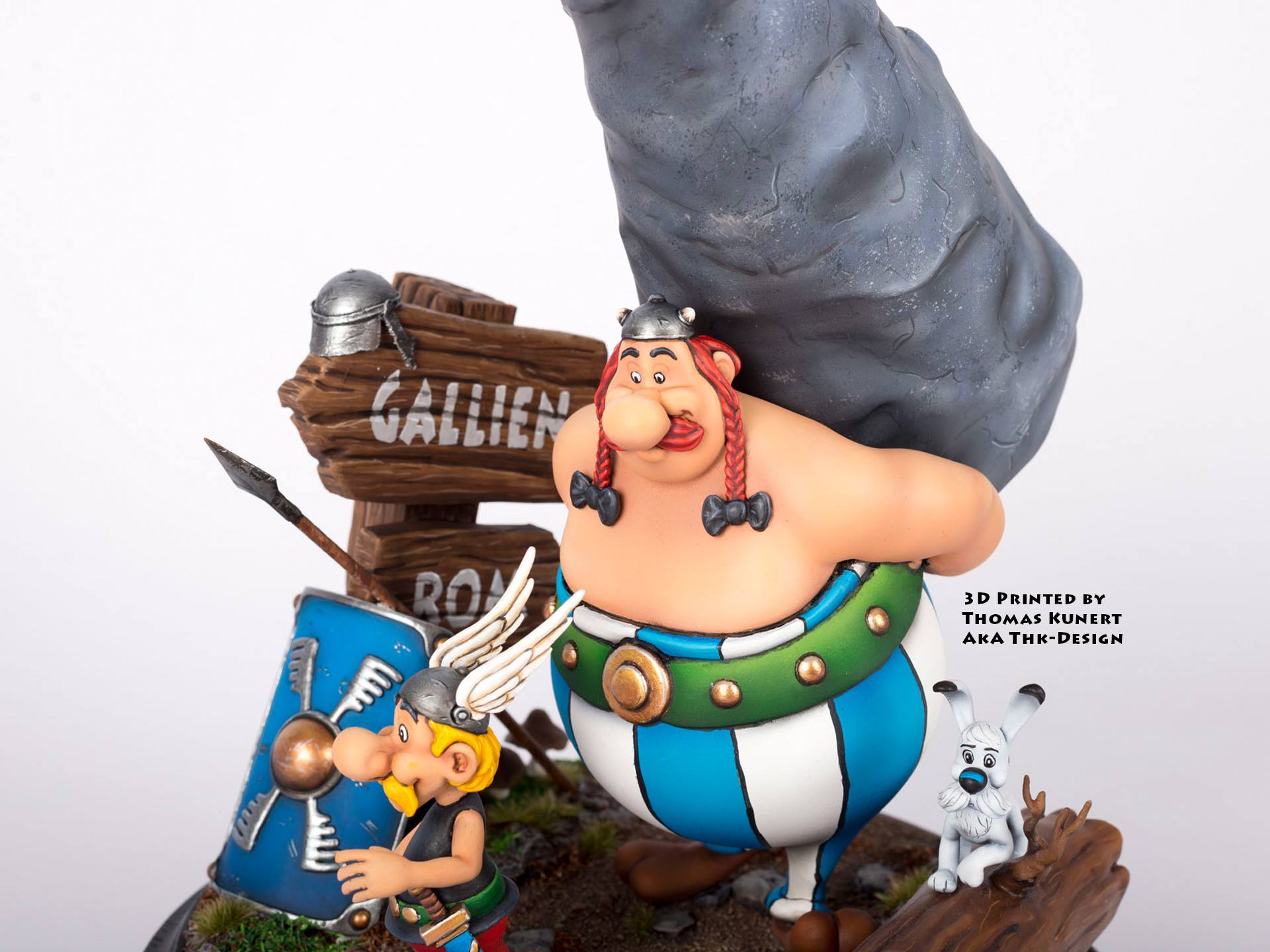 Asterix and Obelix 3D Printing Diorama