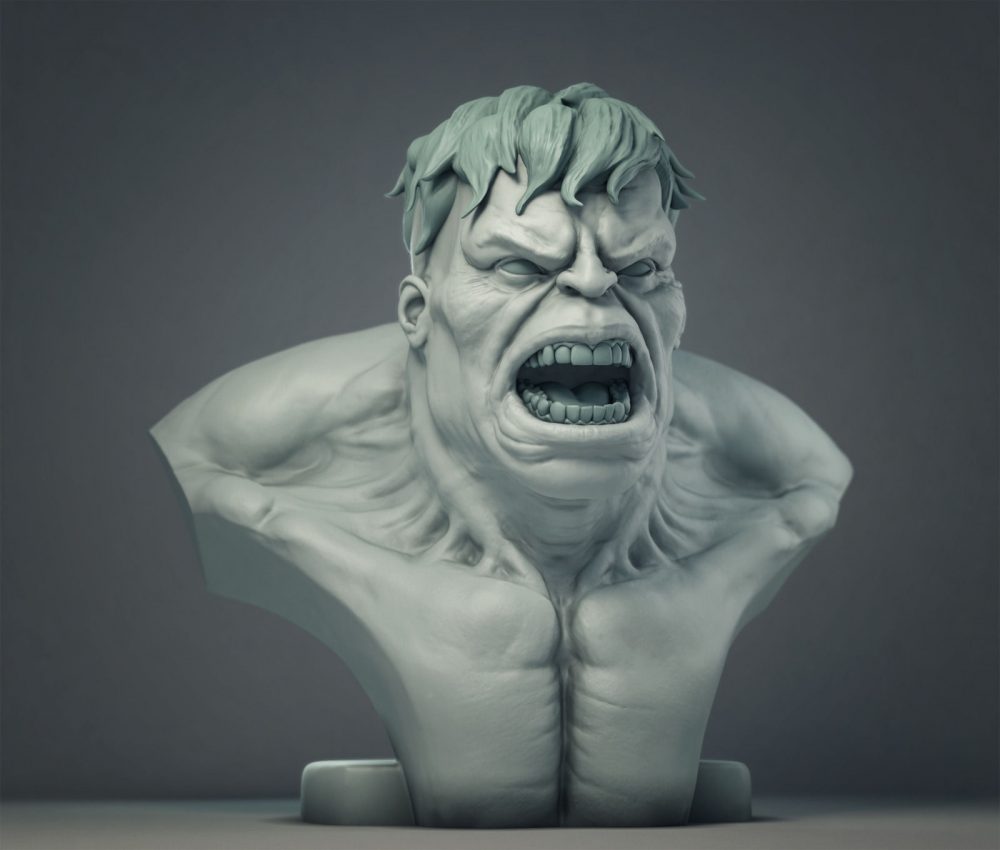 Hulk Bust for 3D Printing