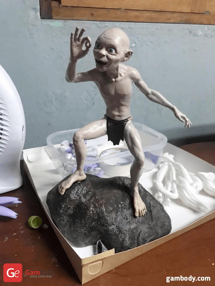 Gollum 3D Printing Figurine Photo 2