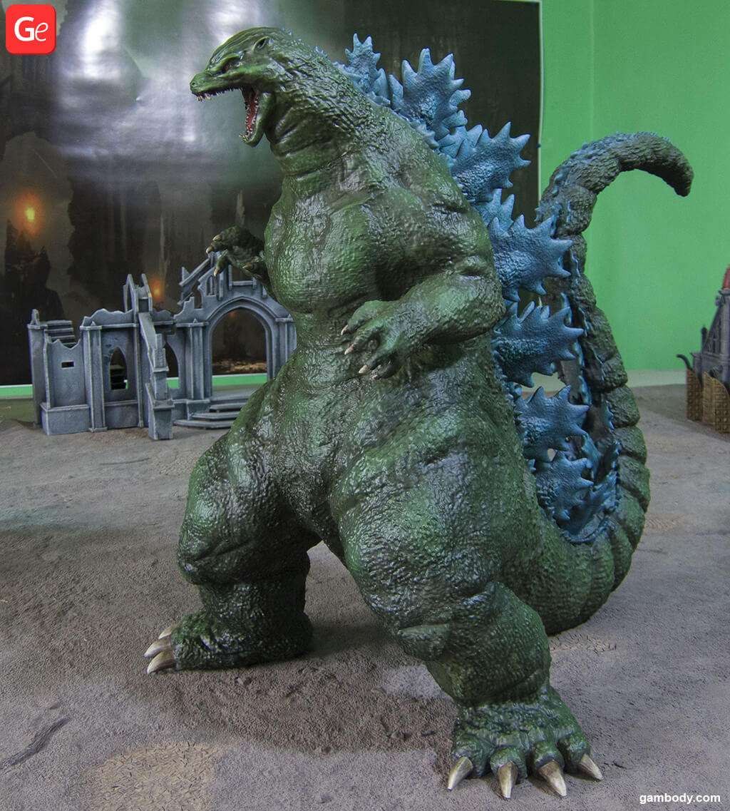 Heisei Godzilla 3D printed on affordable Anycubic i3 Mega