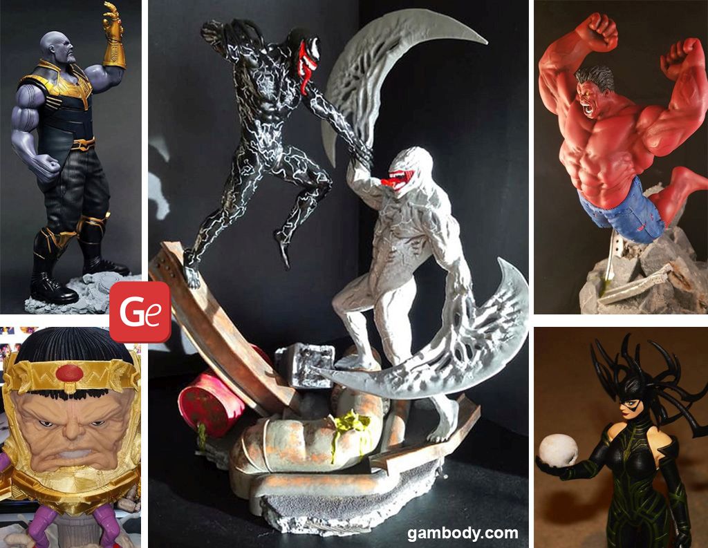 16 Famous Marvel Villains: 3D Printing Files for Collectible Figurines