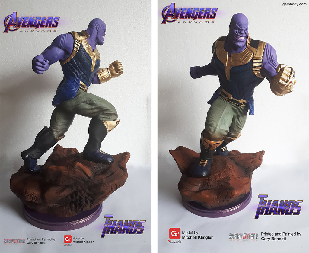Marvel villain Thanos 3D printed model