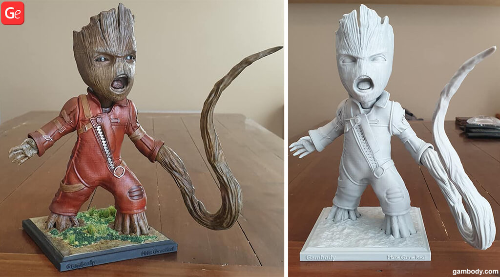 Ravager Groot what to 3D print first