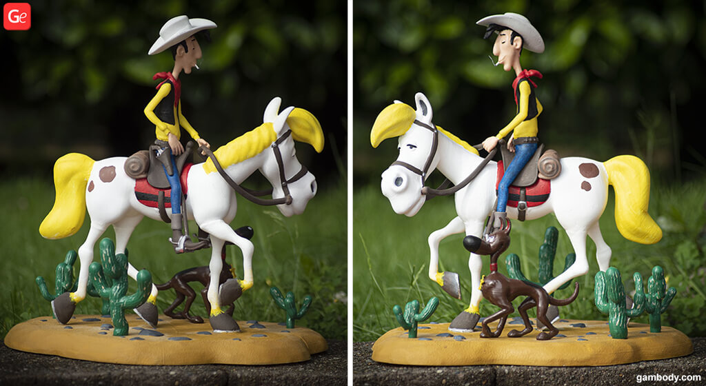 Lucky Luke 3D Model to print for beginners