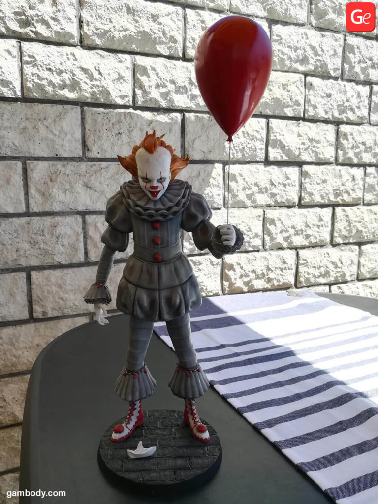 Pennywise 3D print from horror movies