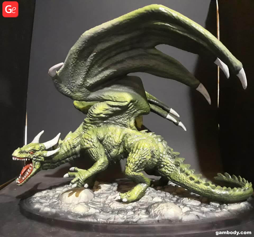 Mountain dragon 3D model for 3D printing