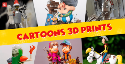 Cute 3D Printed 3D Cartoon Character Models with STL Files