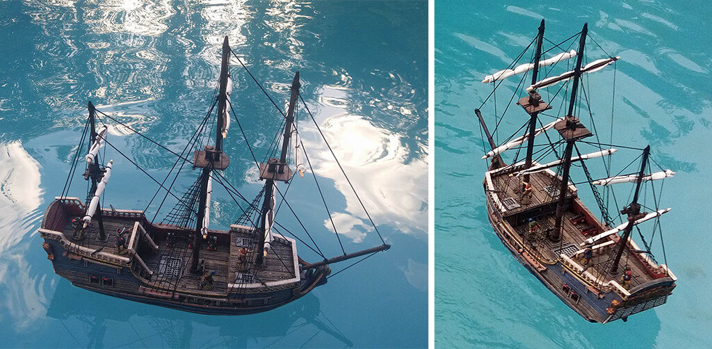 Frigate 3D printed ships