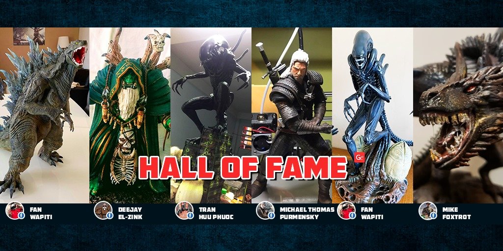 Best 3D printing figures from Hall of Fame