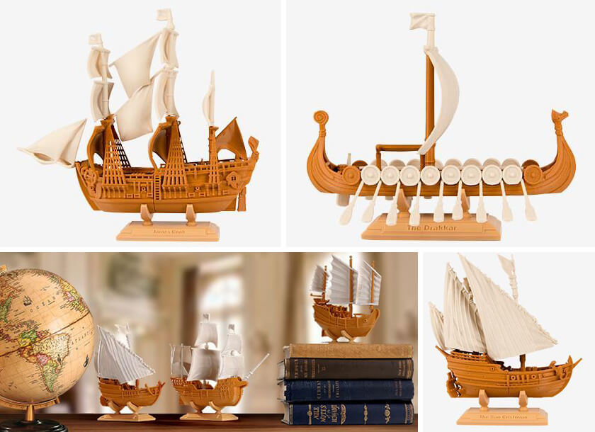 Medieval ship 3D printed