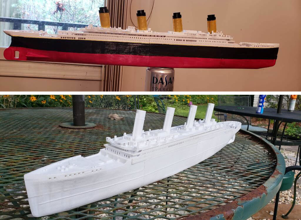 Titanic ship 3D print