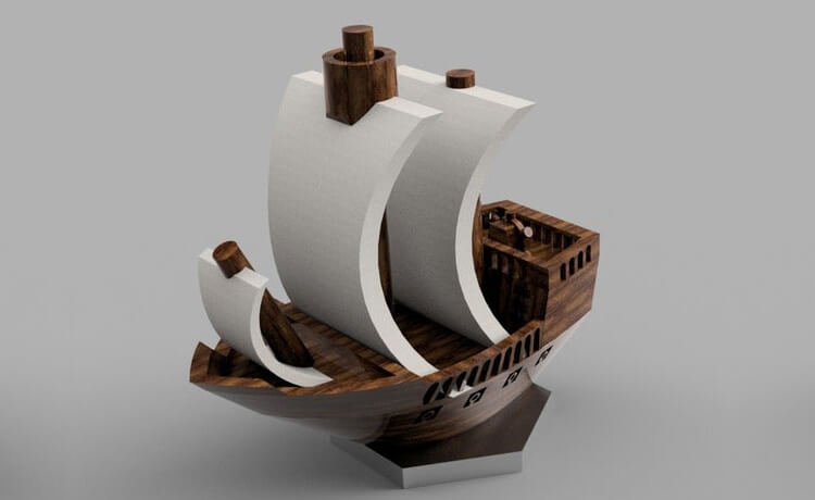 Pirate ship 3D print