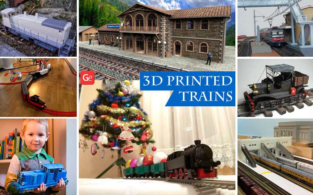 3D printed trains