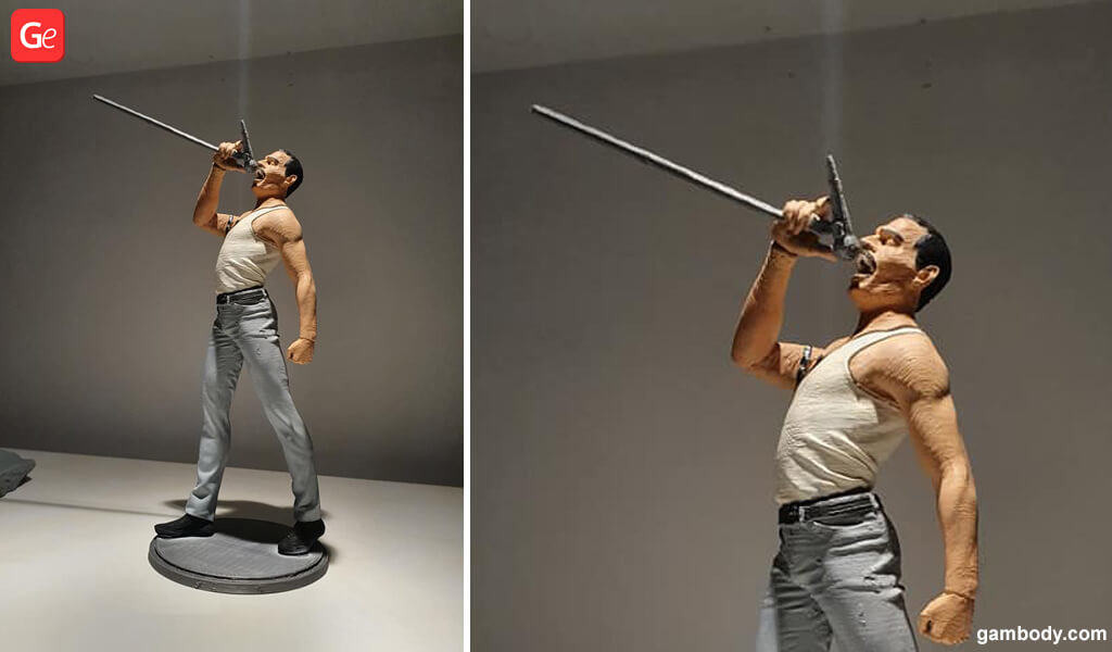 Freddie Mercury figurine 3D printing trends