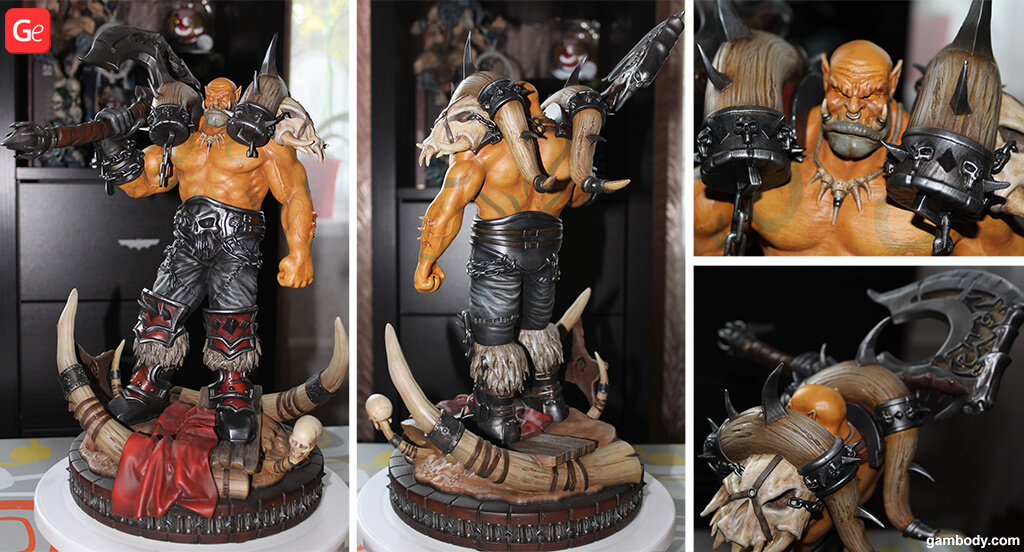 World of Warcraft Garrosh Hellscream 3D printing statue