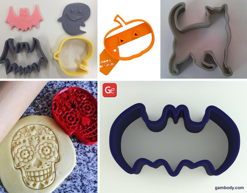 Halloween cookie cutters 3D printing ideas 2019